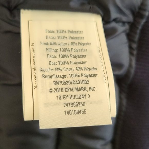 Gymboree Striped Hooded Reversible Puffer Vest - Picture 4 of 4